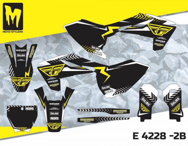 Moto-StyleMX full graphics decal kit. Fits Husqvarna TC 125 ’16-’18, 250 ’17-’18 & FC 16-’18