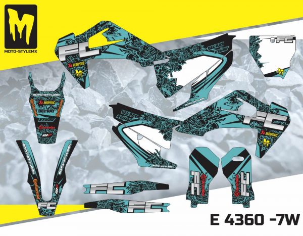 Moto-StyleMX full graphics decal kit. Fits Husqvarna FC & TC '19 -'21