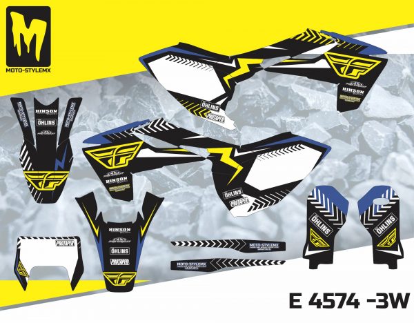 Moto-StyleMX full graphics decal kit. Fits Husqvarna FE & TE '17 -'19